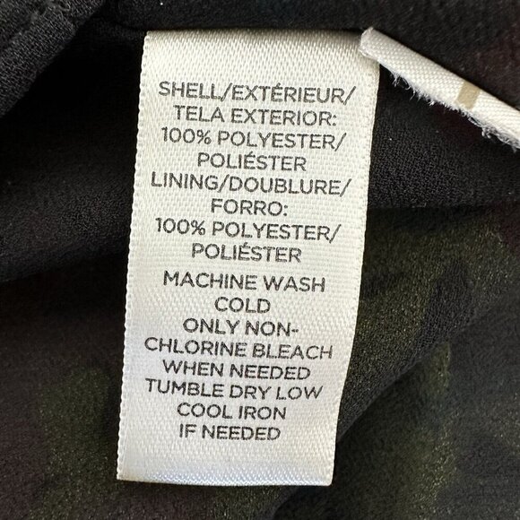 Loft Accordion Pleat Sleeveless Dress Floral Tropical Size L No Belt - Picture 11 of 12